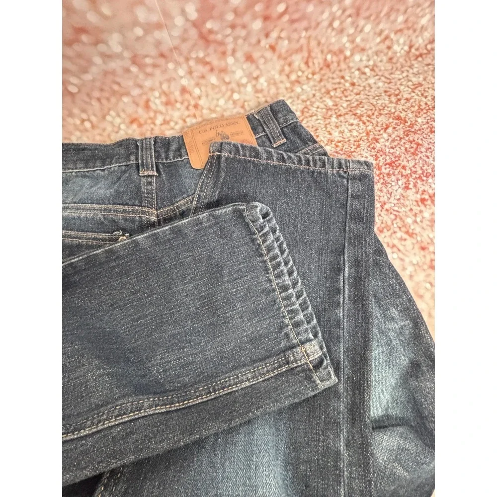 US Polo Assn Kids Slim Straight Blue Wash Denim‎ Jeans Size 14